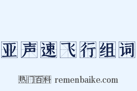 亚声速飞行组词是什么意思的图片